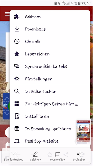 2. Installation der App